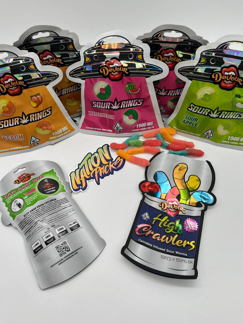 Authentic DEVOUR gummies  👄 🍭 🍬